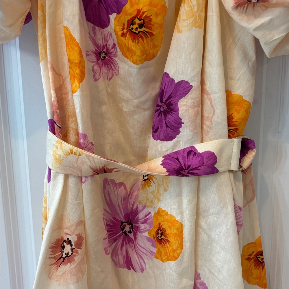 Acler Highgate Floral Puff Sleeve Dress Sz 6 NWT - Picture 8 of 11
